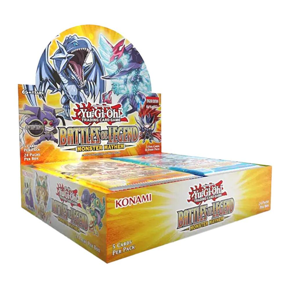 Sealed Booster Box of Yu-Gi-Oh! Monsters of Mayhem.