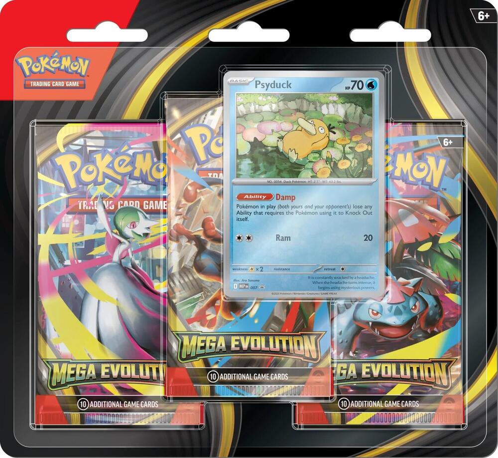 Mega Evolution 3 Pack Blister [Golduck] - ME01: Mega Evolution (MEG)