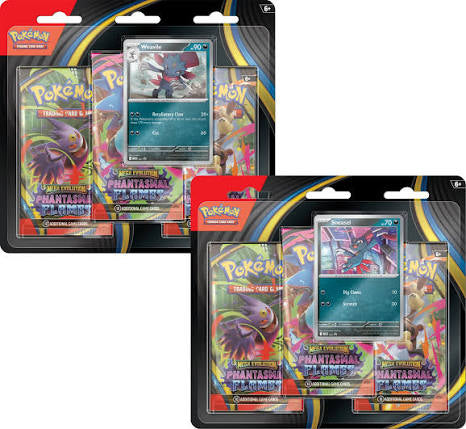 Phantasmal Flames 3-pack blister variations: Sneasel and Weavile
